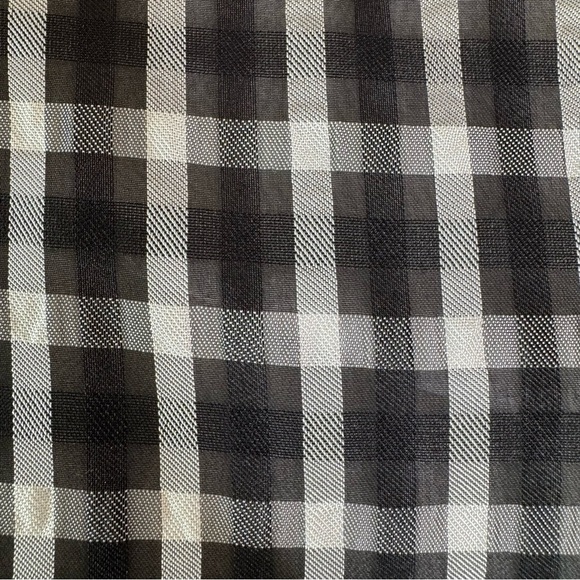 NWT Tuckernuck Moon River Puff Sleeve Checked Top Black Size M - Picture 13 of 13